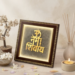 Om Namah Shivaya Mantra on Pyrite